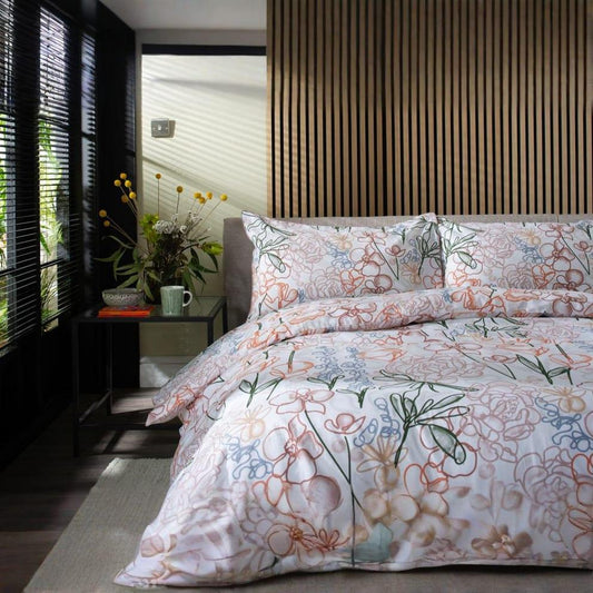 Naive Floral Cotton Duvet Cover Set