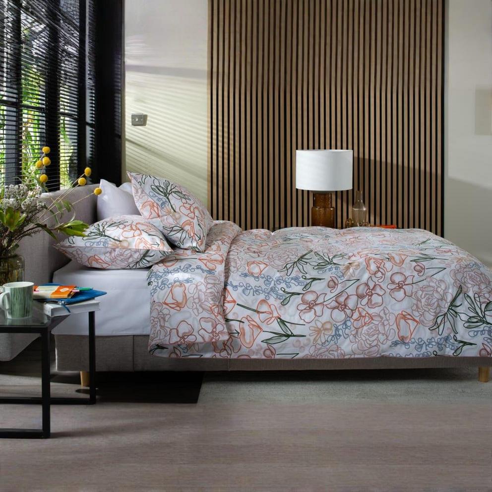 Naive Floral Cotton Duvet Cover Set