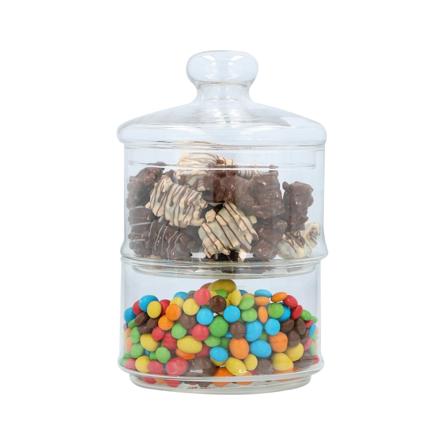 Alpina ALPINA Glass Storage Jar 2-Tier O16x28cm