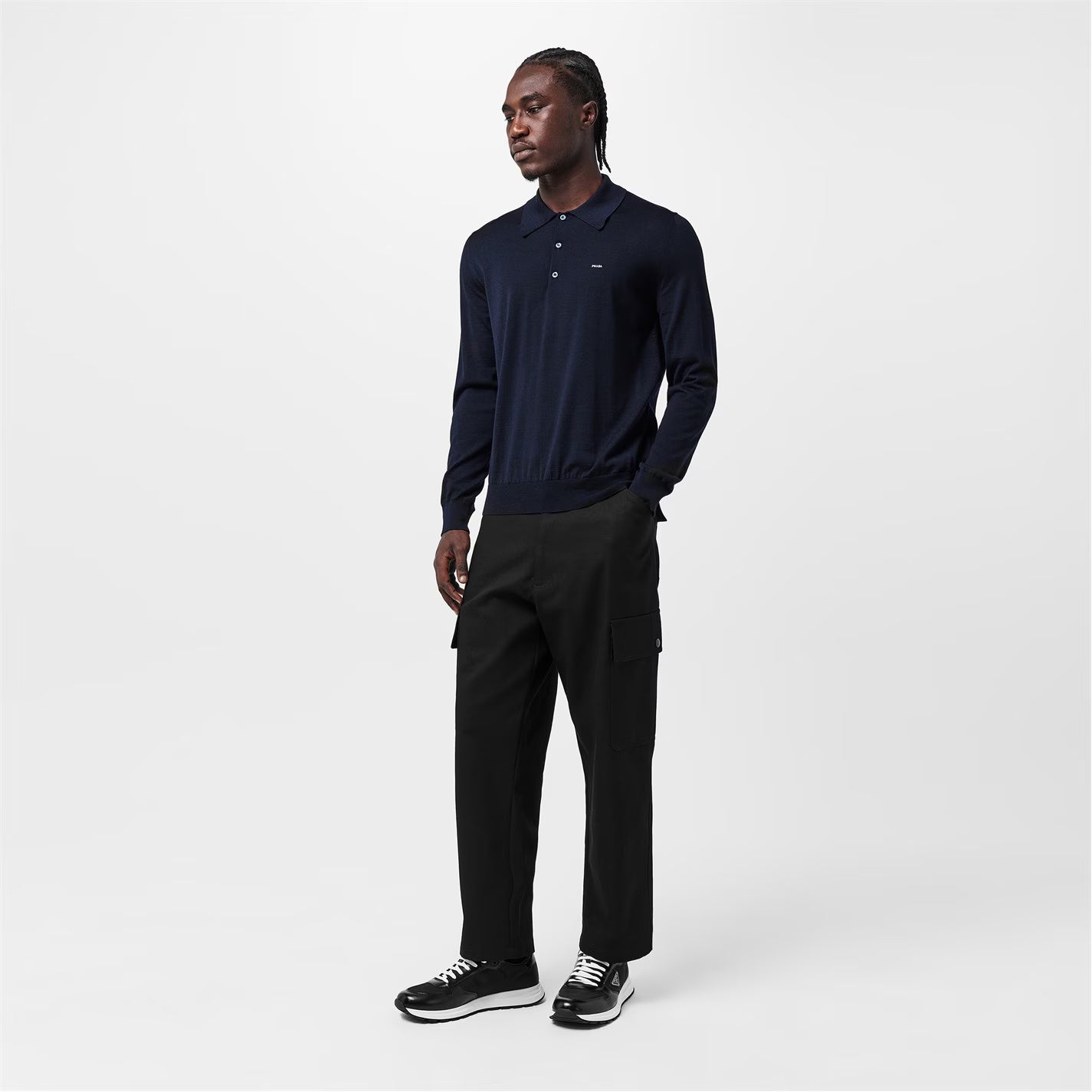 Men'S Triangle Logo Re-Nylon Trainers