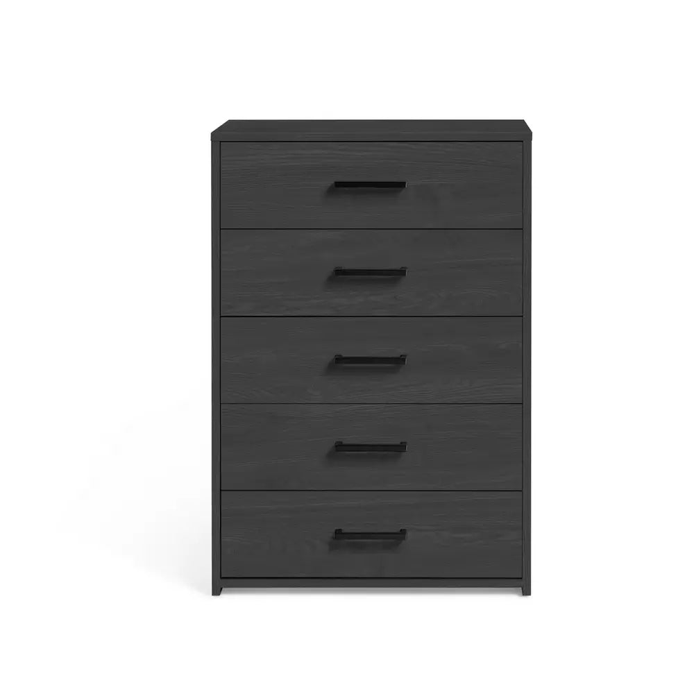 Argos Home Oslo 5 Drawer Chest - Black Oak Effect