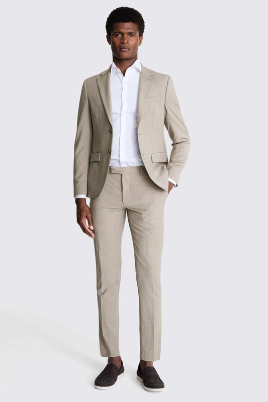 Slim Fit Taupe Performance Suit