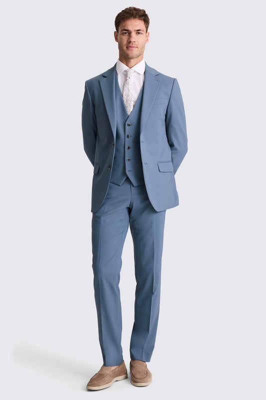 Tailored Fit Blue Suit