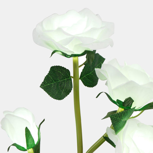 Streetwize Solar White Rose Stake Light