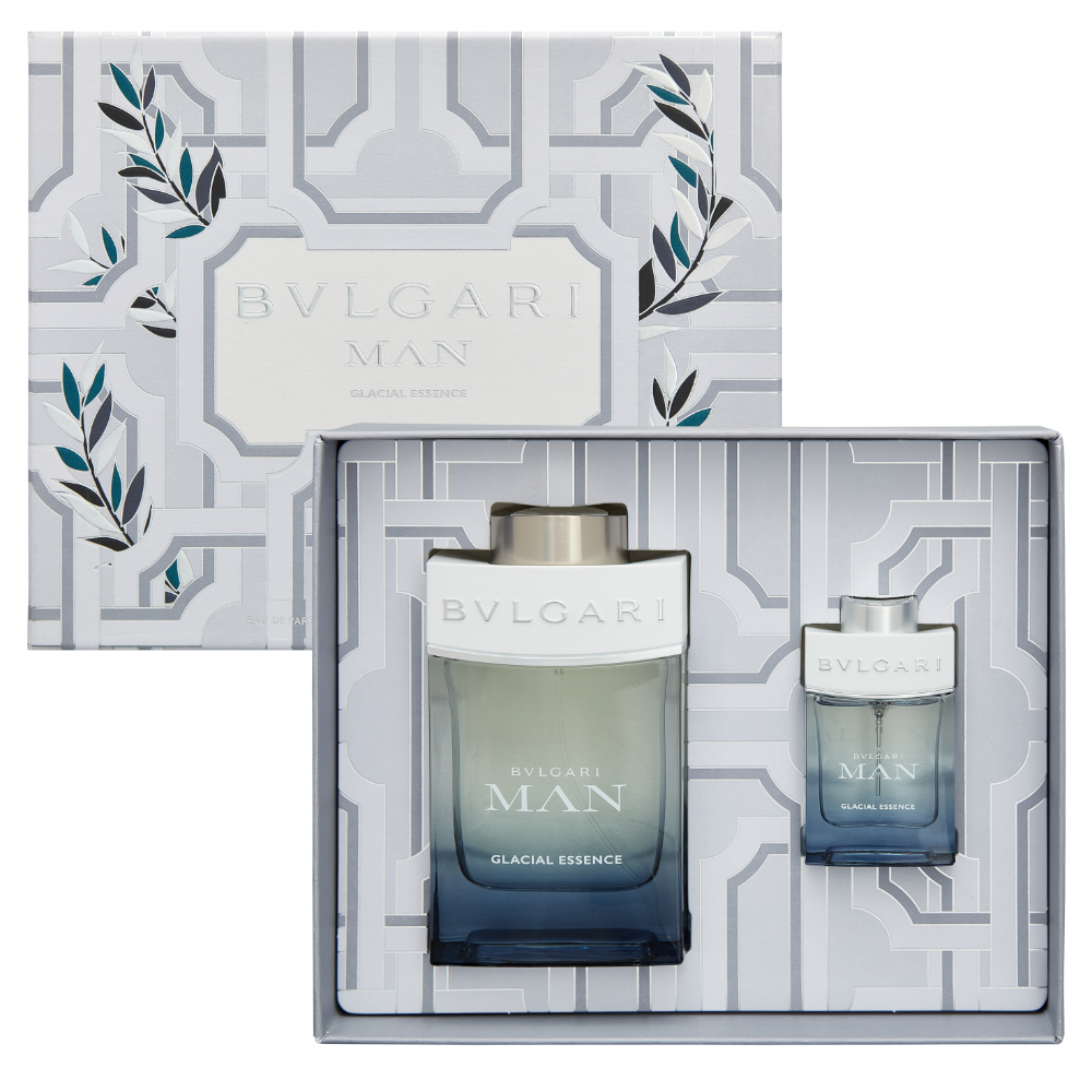 Bvlgari Man Glacial Essence Eau De Parfum Gift Set 100ml