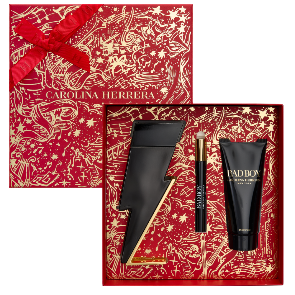 Carolina Herrera Bad Boy Eau De Toilette Gift Set 100ml