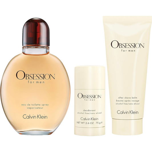 Calvin Klein Obsession For Men Eau De Toilette Gift Set 125ml