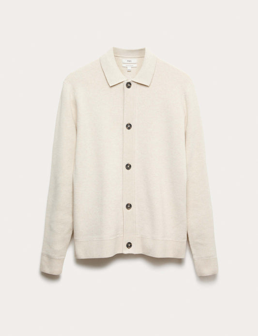 Cotton Blend Knitted Jacket