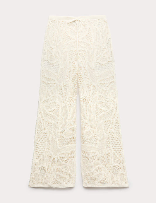 Crochet Style Knitted Trousers