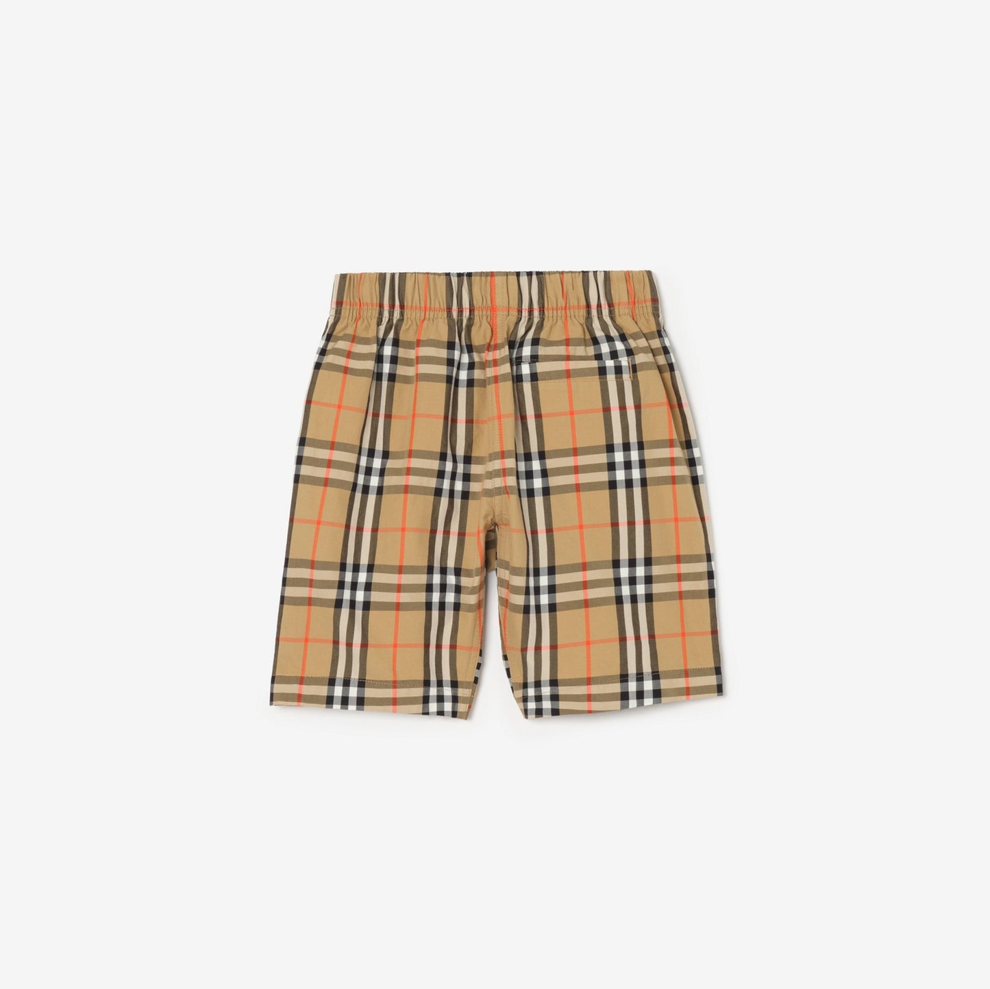 Check Cotton Cargo Shorts