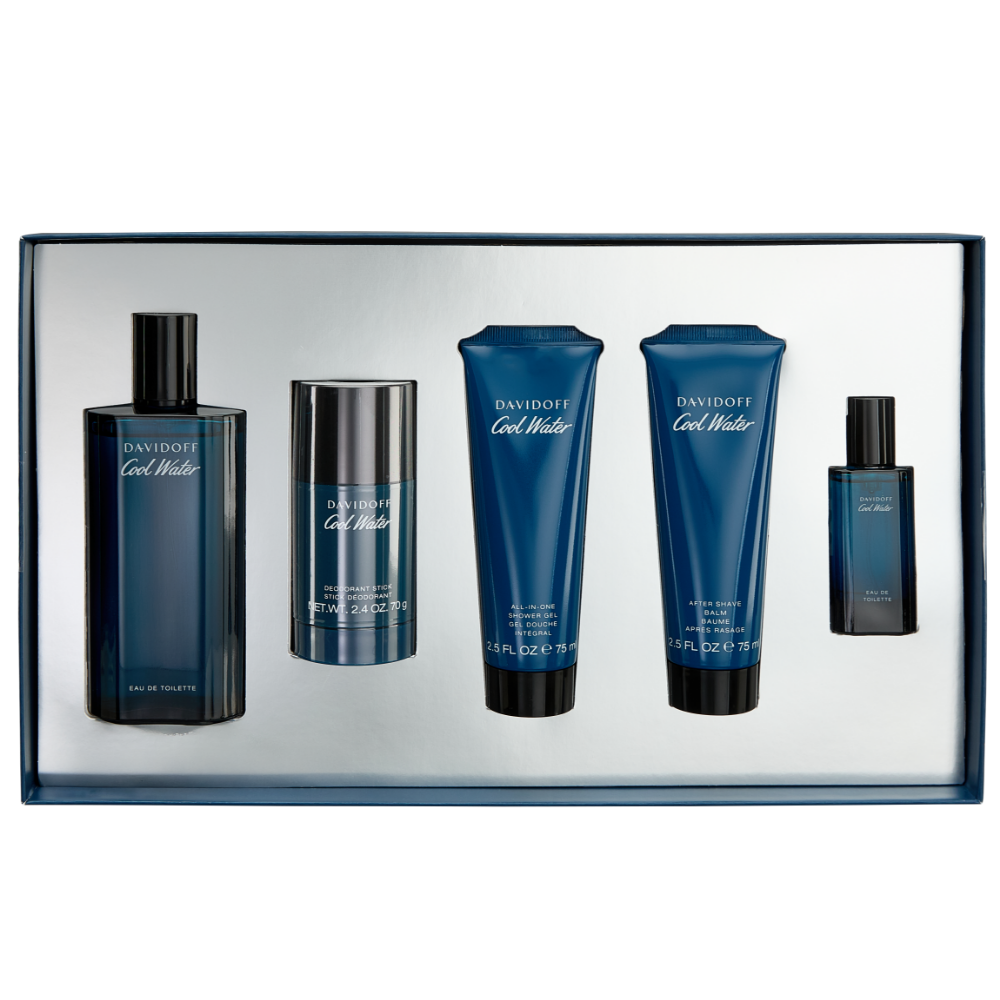 Davidoff Cool Water For Men Eau De Toilette Gift Set 125ml