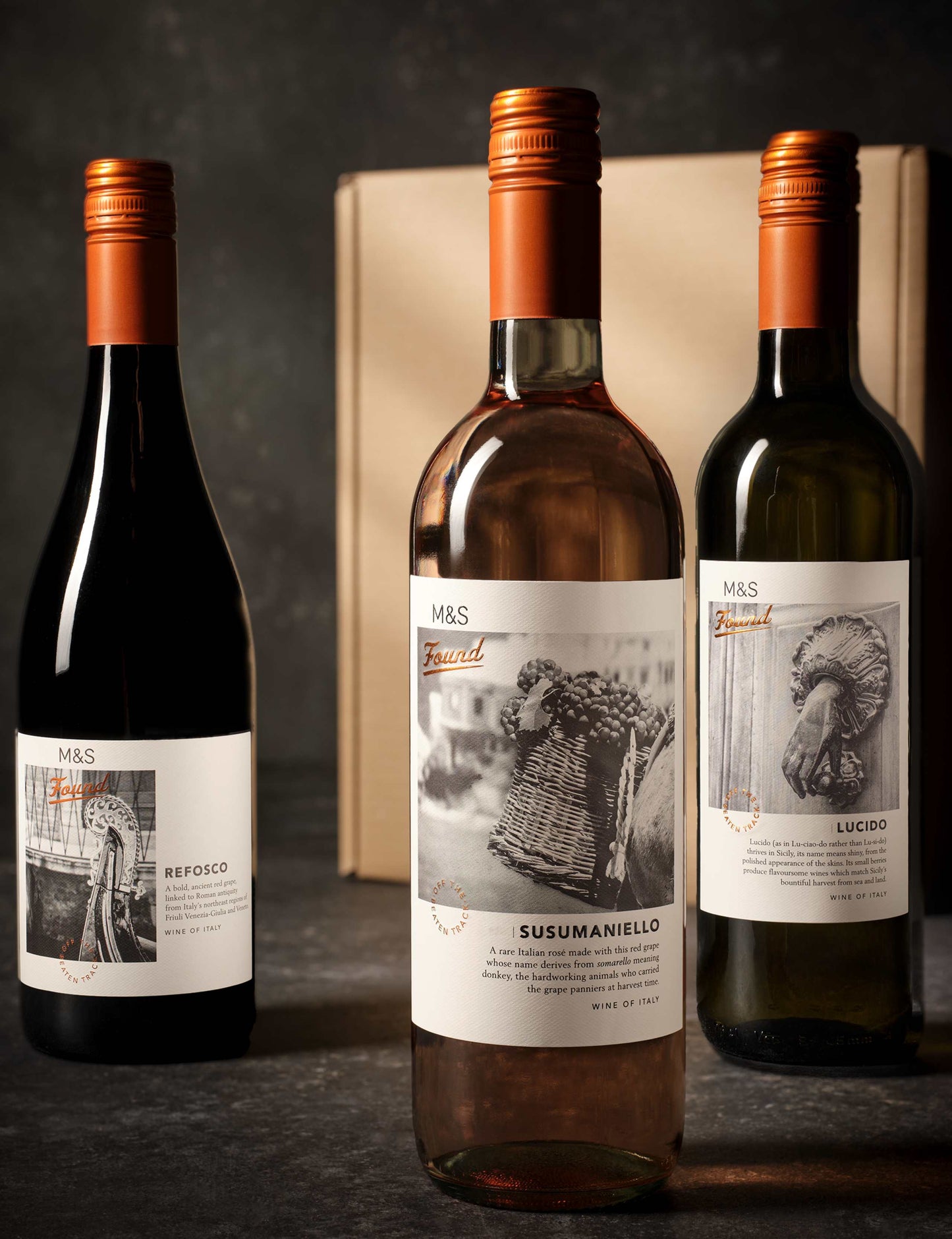 Found Italian Wine Trio Gift
