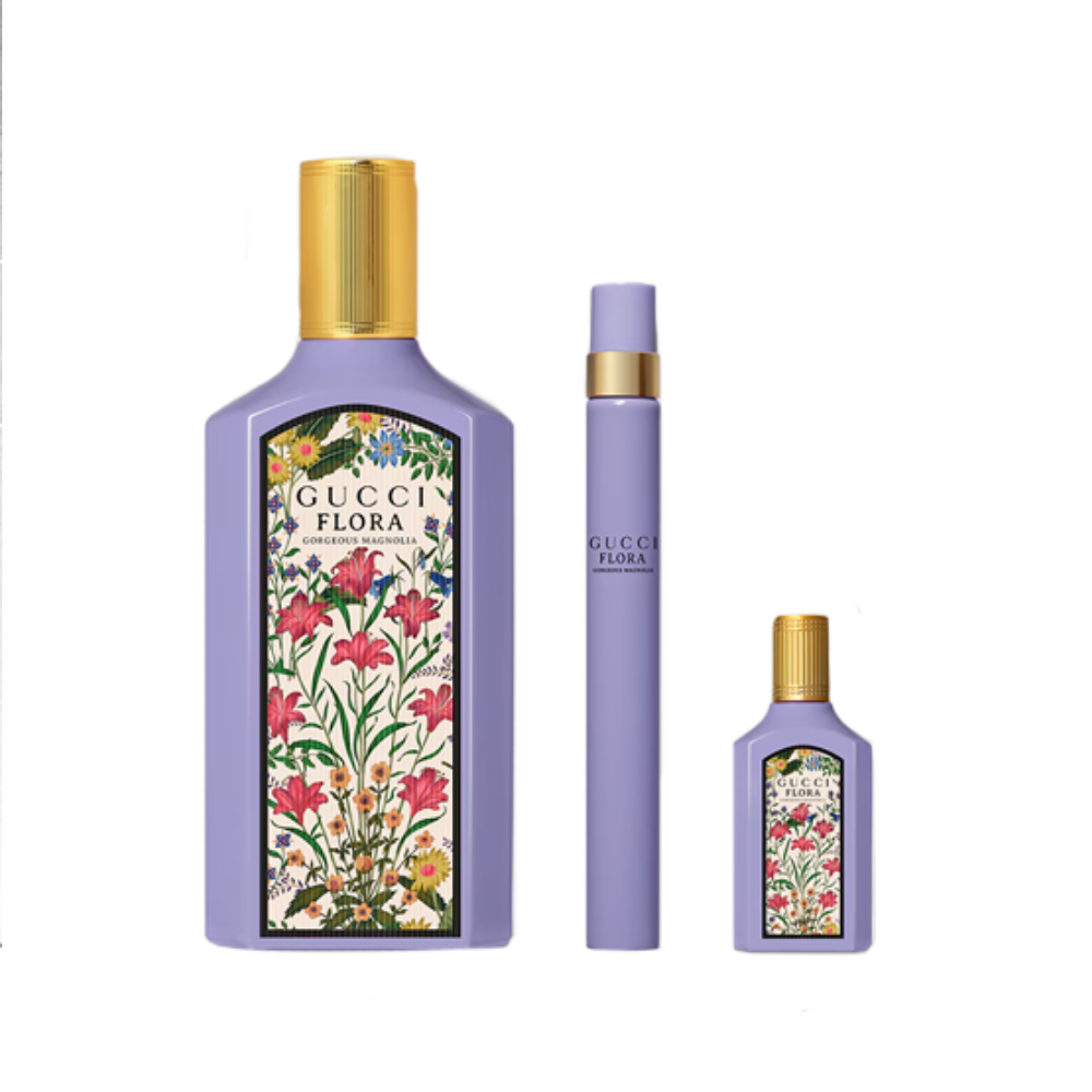 Gucci Flora Gorgeous Magnolia Eau De Parfum Gift Set 100ml