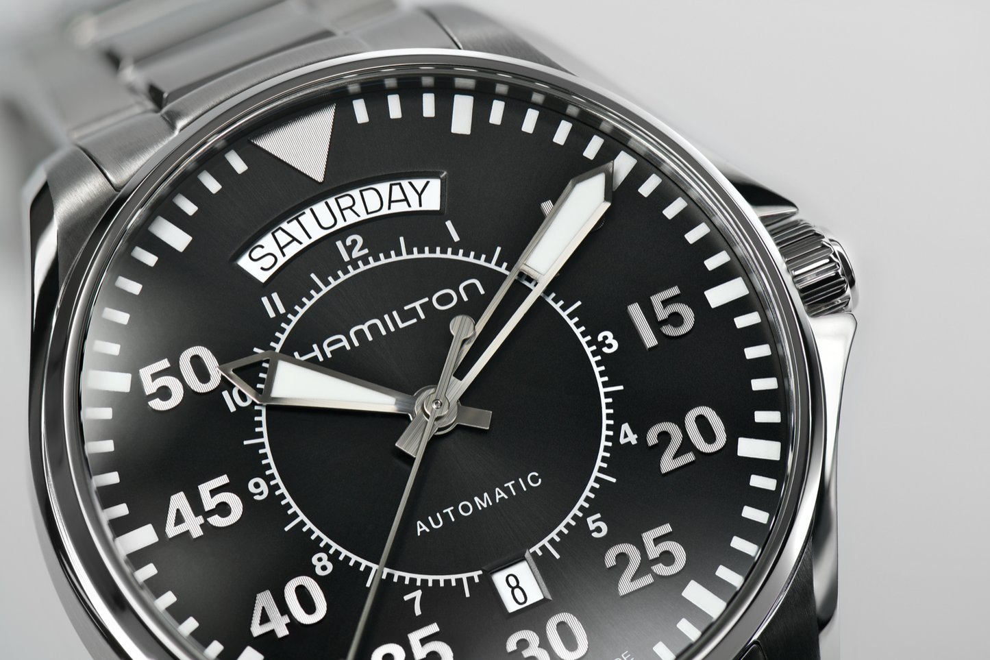 Hamilton Khaki Aviation Pilot Day Date Watch Automatic
