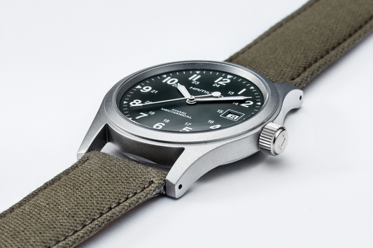 Hamilton Khaki Field Watch 38mm Mechanical Green Dial Canvas