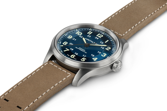 Hamilton Khaki Field 42mm Titanium Automatic Blue Dial