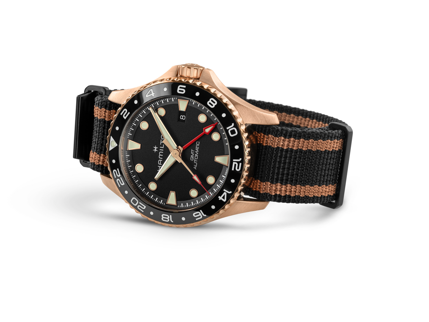 Hamilton Khaki Navy Scuba GMT 43mm Automatic Black Dial
