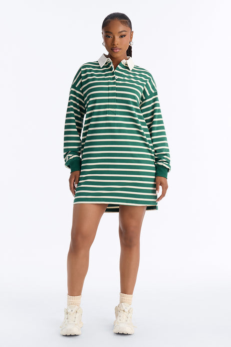 Just A Casual Slay Striped Mini Dress