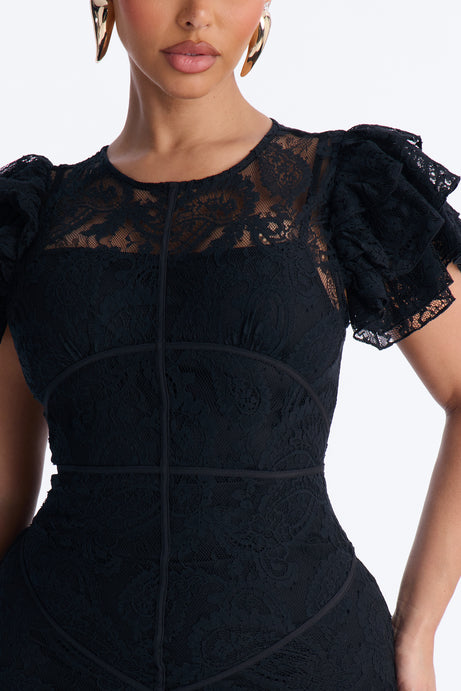 Starlet Lace Midi Dress