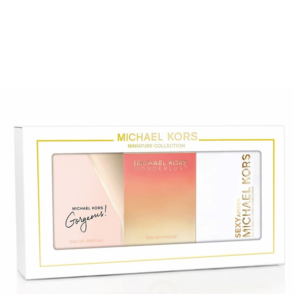 Michael Kors 3 Piece Miniature Discovery Fragrance Gift Set 3 x 5ml