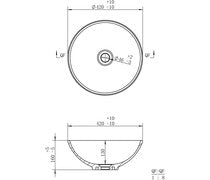 Petra 410mm Round Washbowl