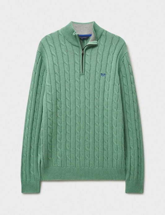 Pure Cotton Cable Funnel Neck Jumper