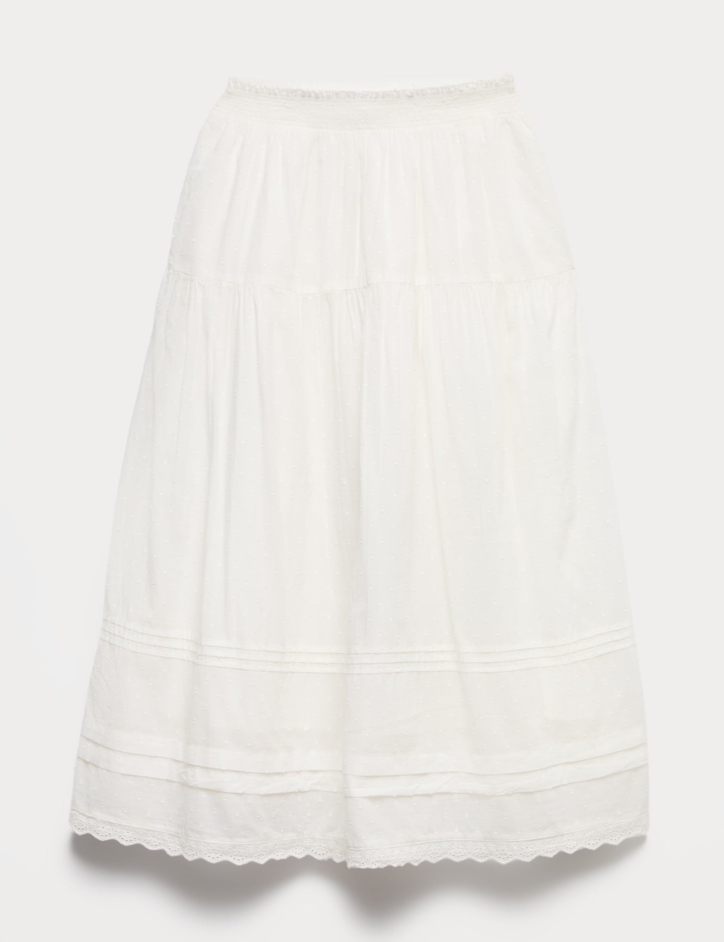 Pure Cotton Pin Tuck Maxi Skirt (6-16 Yrs)