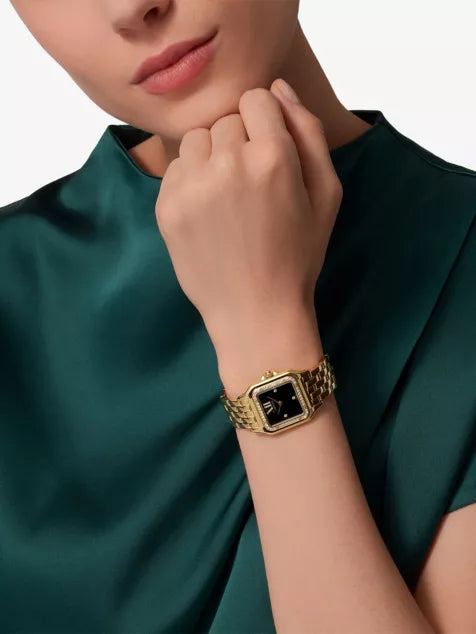 Panthère de Cartier Medium 18ct Yellow-Gold And 0.33ct Diamond Quartz Watch