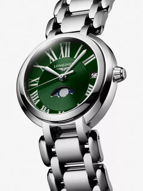 LONGINES L8.115.4.61.6 PrimaLuna Moonphase Stainless-Steel Quartz Watch