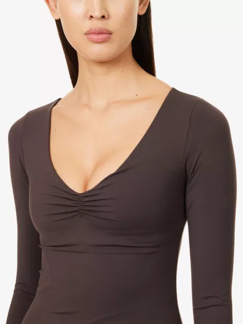 ADANOLA Ultimate Ruched-Front Training Top