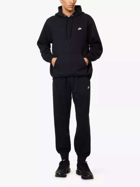 Core Club Brand-Embroidery Cotton-Blend Hoodie