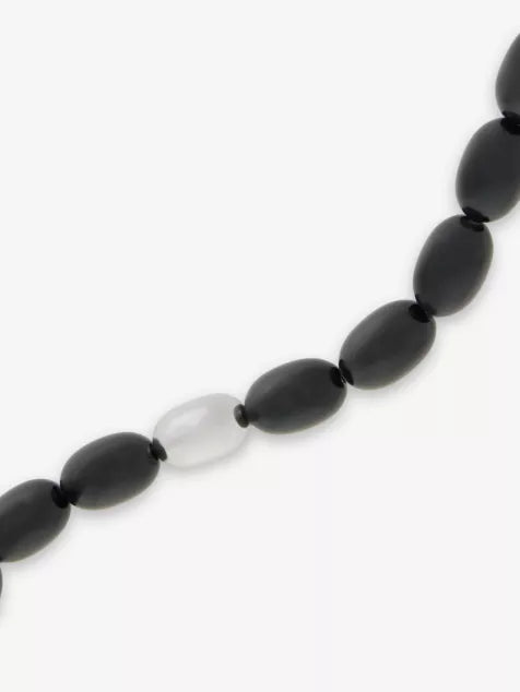 HEAVEN MAYHEM Clementine Silver PVD Plated Stainless-Steel Beaded Necklace