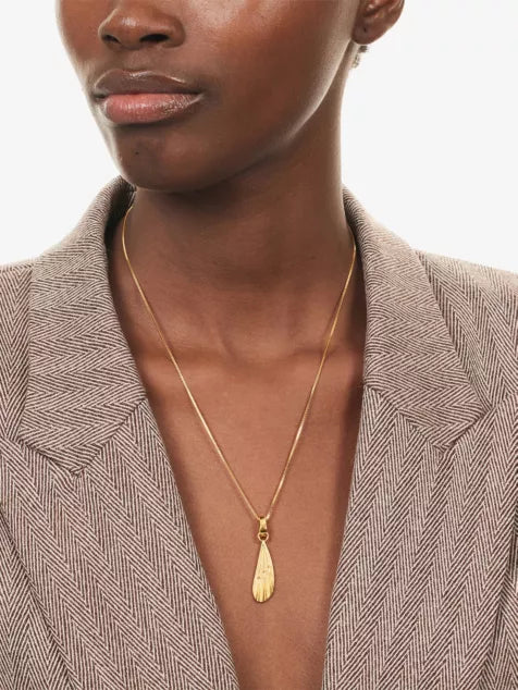 Dreamcatcher Wing Gold-Plated Sterling-Silver Necklace