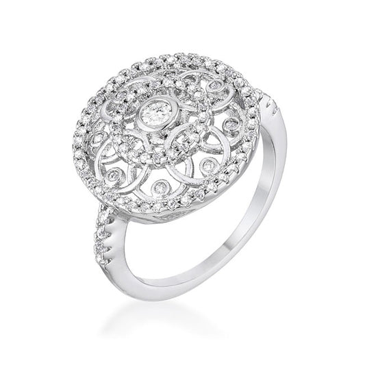 .5 Ct Interlocking Circles Ring with CZ - Interactive Group
