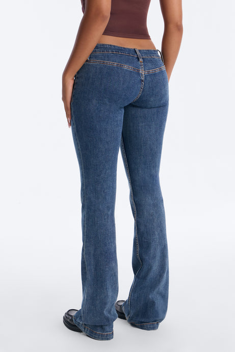 Take A Ride Ultra Low Rise Buttonfly Flare Jeans