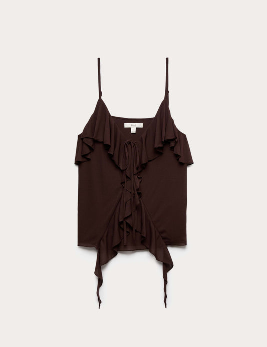 Ruffle Floaty Cami Top