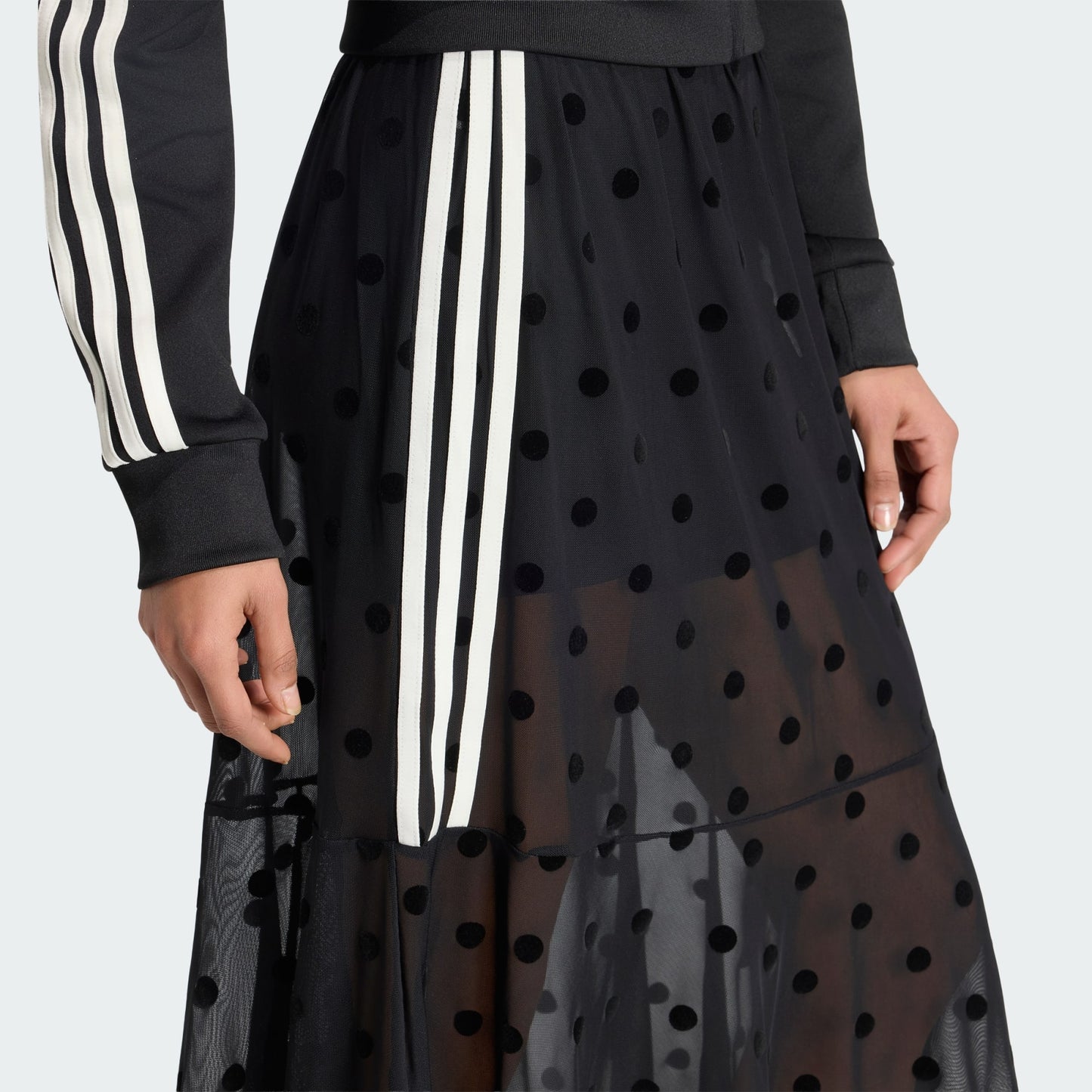 SHEER POLKA DOTS SKIRT