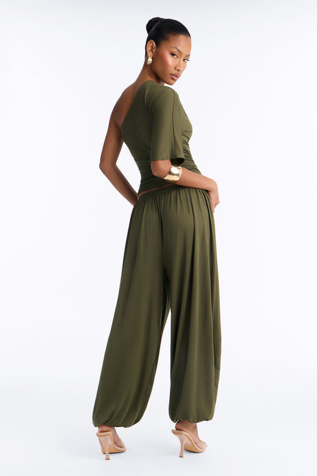 Megan One Shoulder Balloon Pant Set