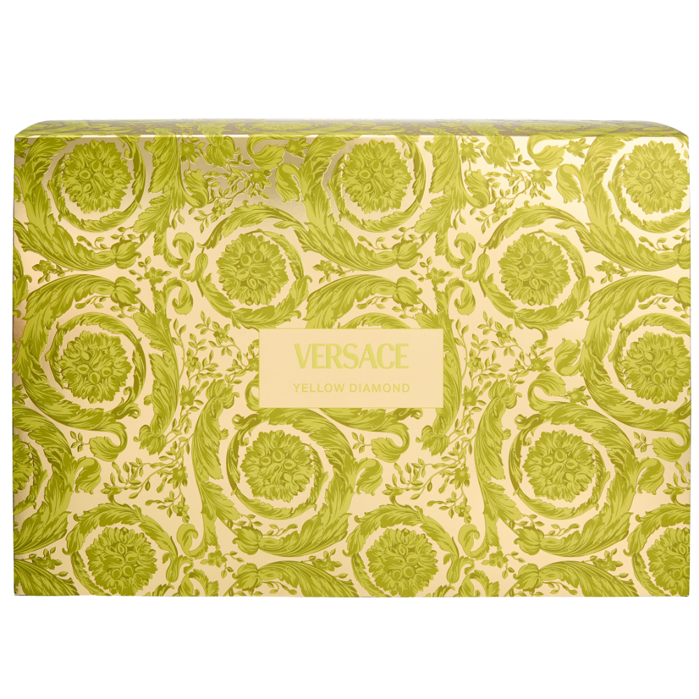 Versace Yellow Diamond Eau De Toilette Gift Set 90ml