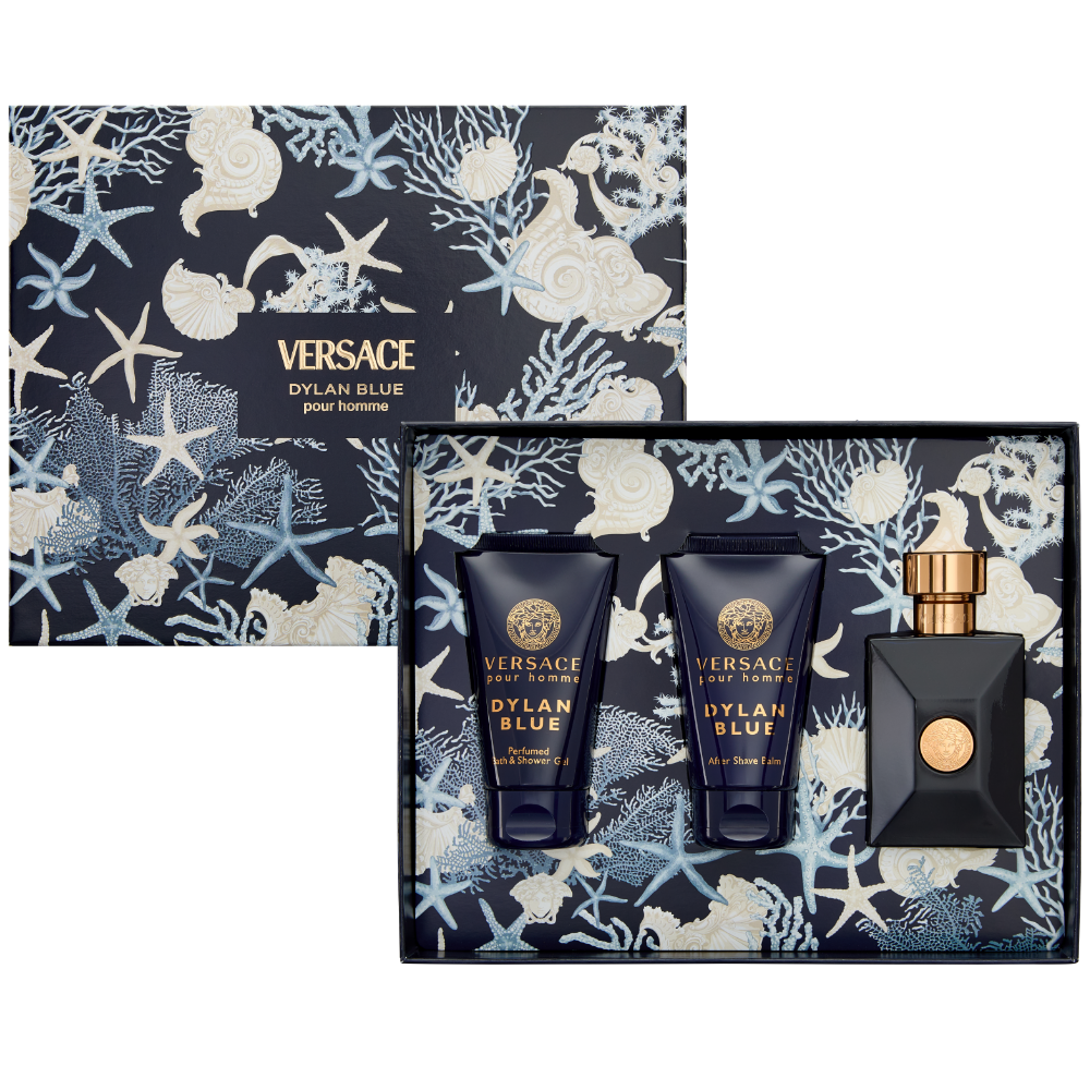 Versace Dylan Blue Pour Homme Eau De Toilette Gift Set 50ml