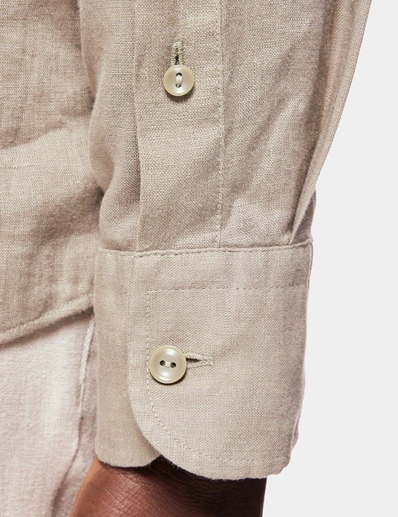 Khaki Linen Shirt
