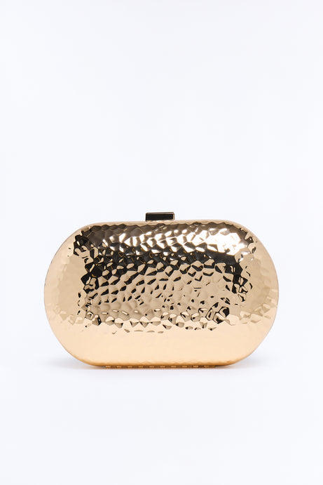 Forged Icon Metal Clutch Handbag