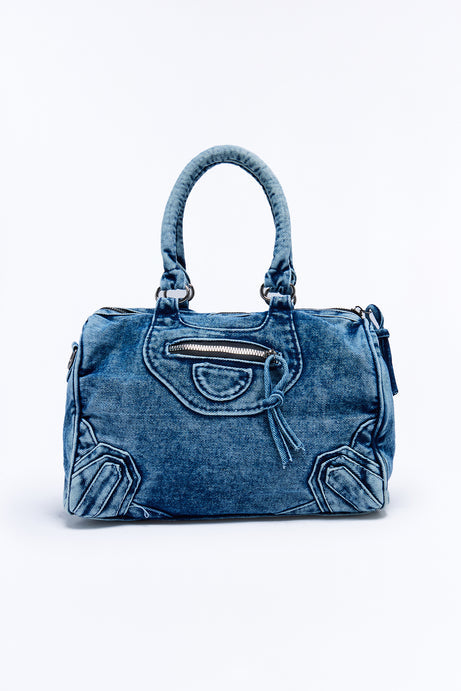 Hot Girl In Denim Satchel Handbag