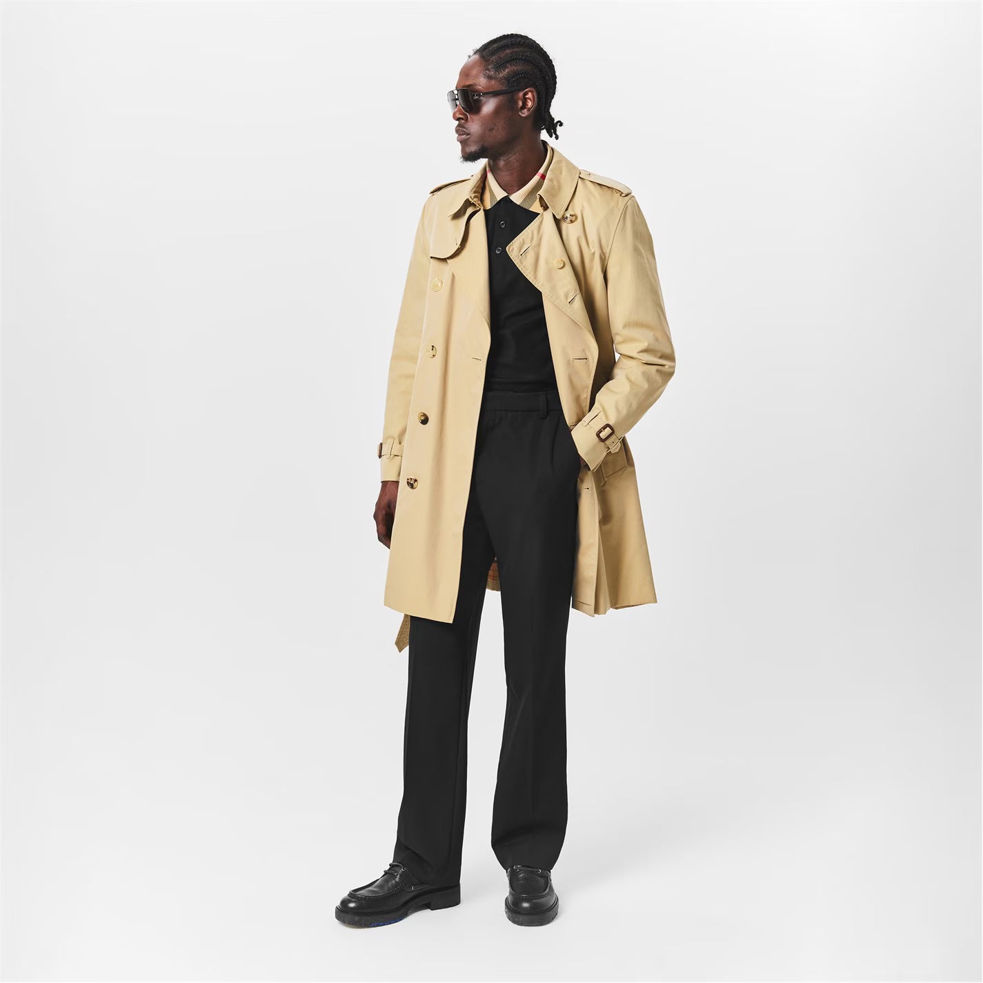 Men's Kensington Cotton Water Resistant Long Sleeve Trench Coat