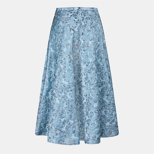 GUCCI Lamé Butterflies Brocade Skirt.