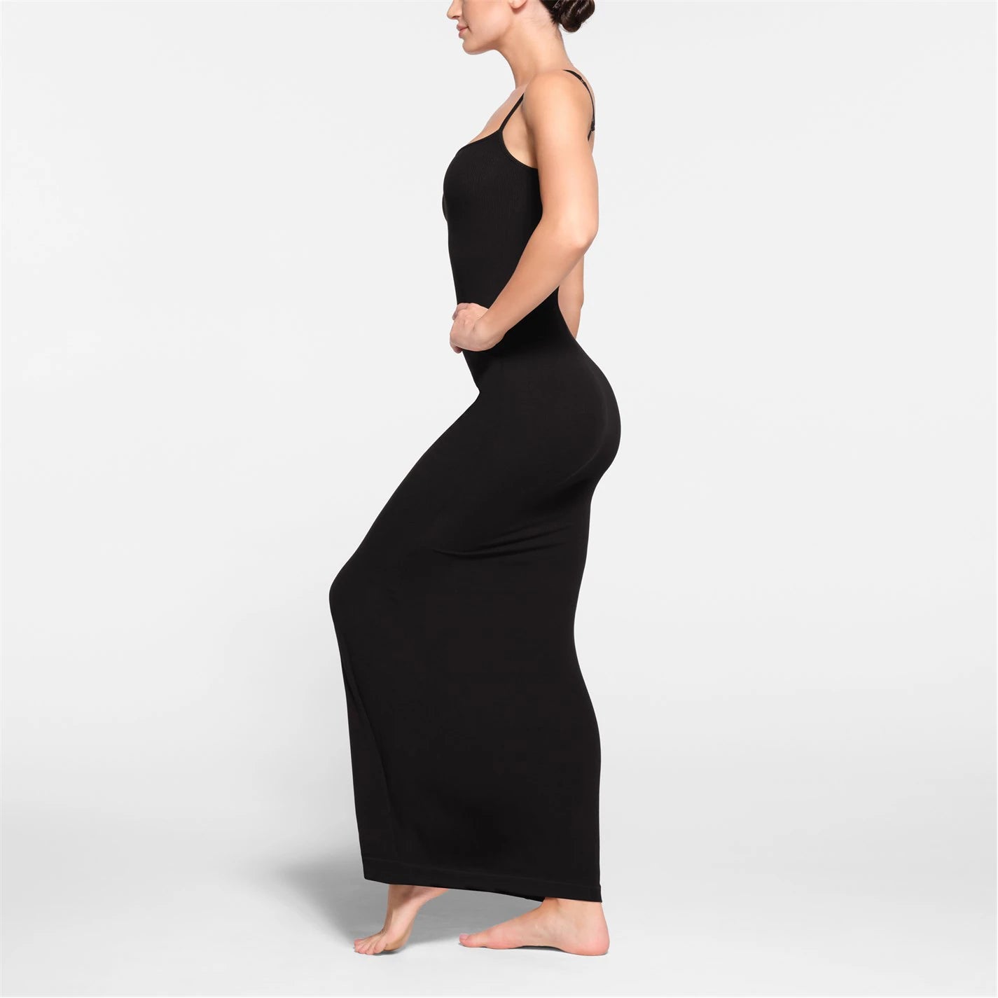 Womens Soft Lounge Rib Slip Dress