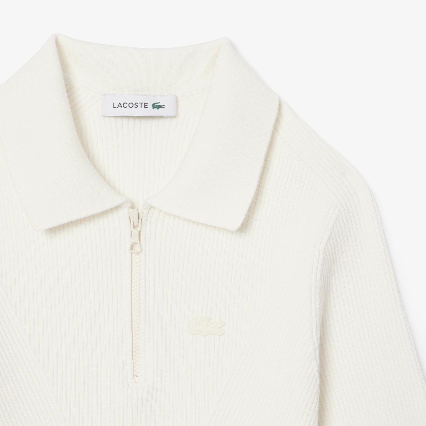 3D Ribbed Knit Polo Shirt