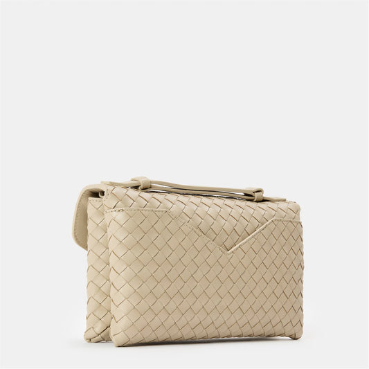 Knot Lock Leather Crossbody Bag