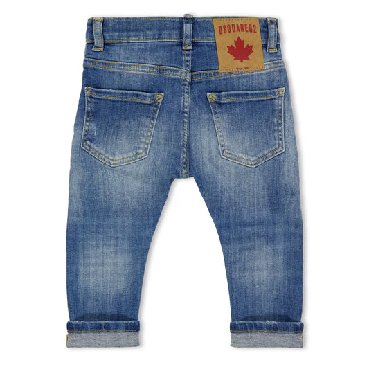 Kids' DSQ Logo Slim Fit Jeans