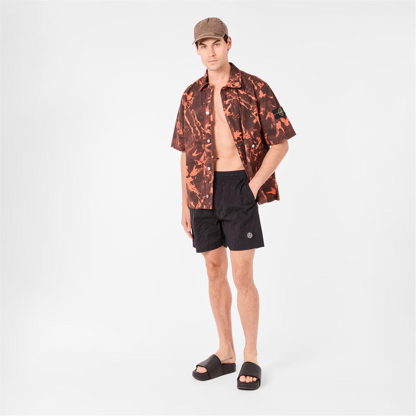 Men's Iridescent Nylon Swim Trunks